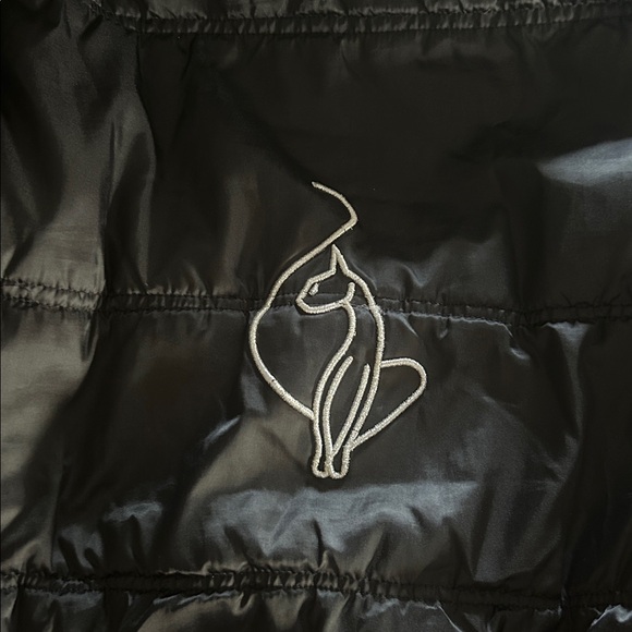 VINTAGE Baby Phat Black Puffer Jacket with Faux Fur Hood - Picture 5 of 9